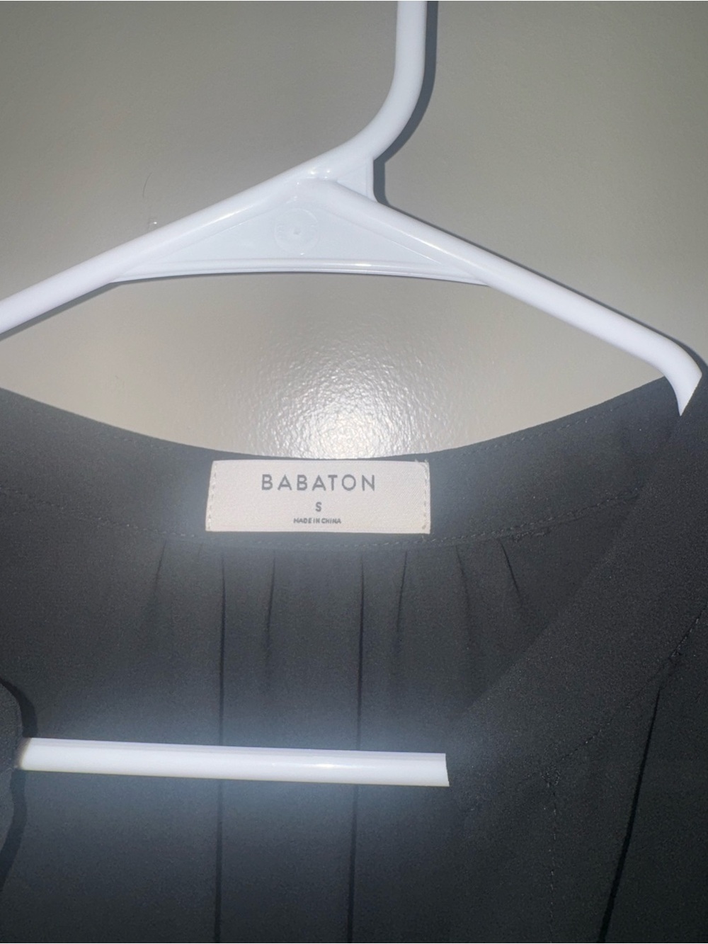 Babaton Black Long Sleeve V-Neck Dress - Picture 2 of 4